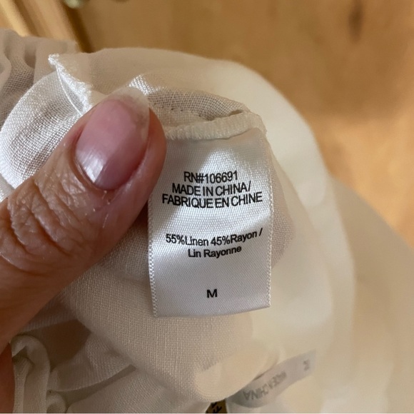 YFB -Young Fabulous Broke linen blend Crop Pull On, high waist Soft - Picture 5 of 5